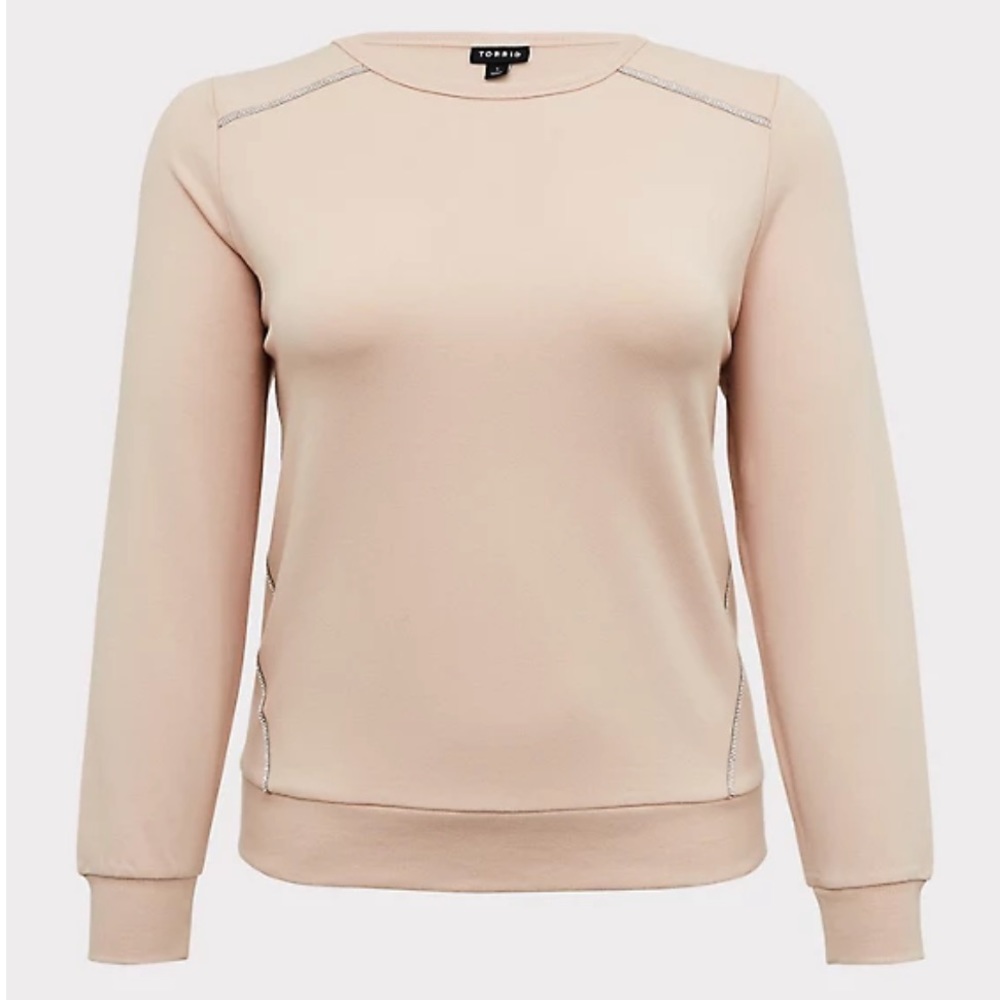 TORRID FLEECE RHINESTONE SWEATSHIRT like new!